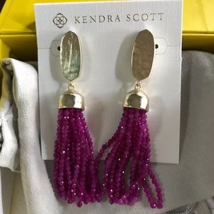 Kendra Scott Pink Tassel Earrings